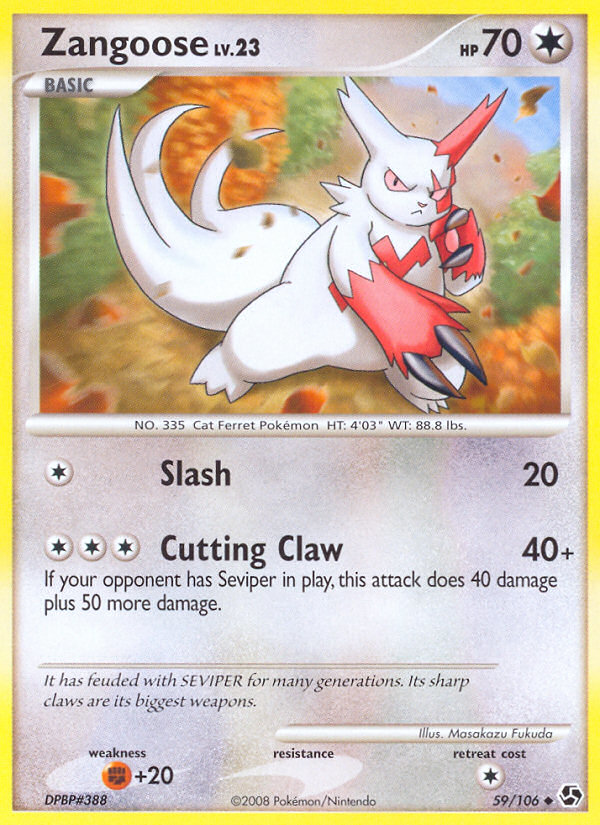 Zangoose (59/106) [Diamond & Pearl: Great Encounters] | North Game Den