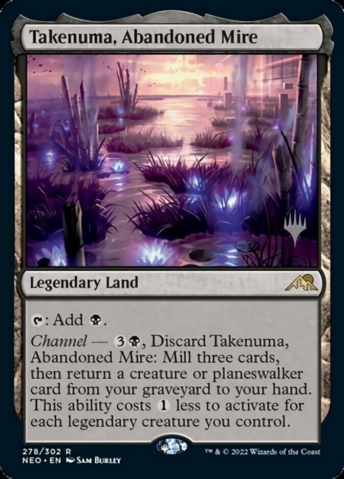 Takenuma, Abandoned Mire (Promo Pack) [Kamigawa: Neon Dynasty Promos] | North Game Den