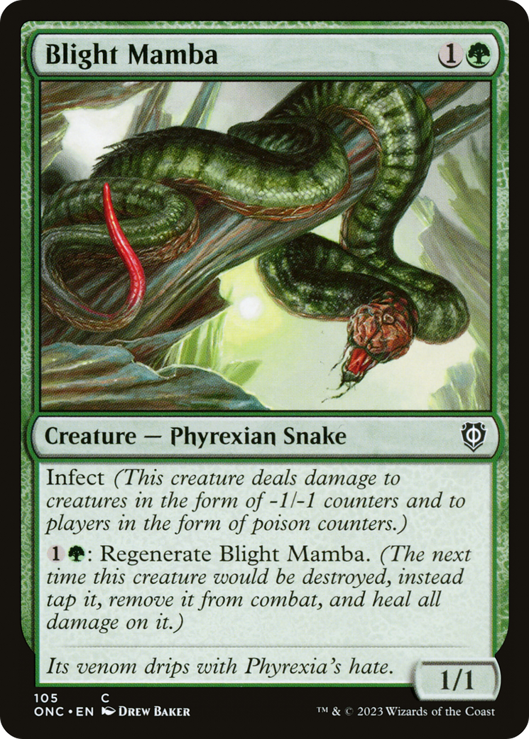 Blight Mamba [Phyrexia: All Will Be One Commander] | North Game Den