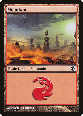 Mountain (244) [Scars of Mirrodin] | North Game Den