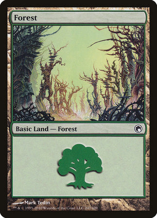 Forest (247) [Scars of Mirrodin] | North Game Den