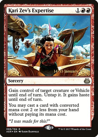 Kari Zev's Expertise [Aether Revolt Promos] | North Game Den