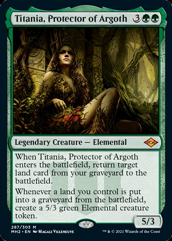 Titania, Protector of Argoth (Foil Etched) [Modern Horizons 2] | North Game Den