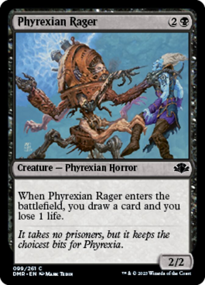 Phyrexian Rager [Dominaria Remastered] | North Game Den
