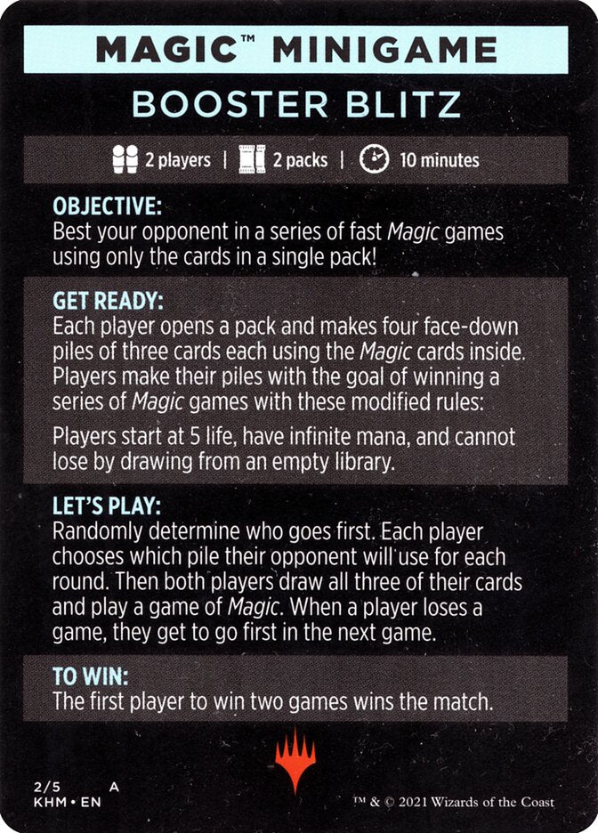 Booster Blitz (Magic Minigame) [Kaldheim Minigame] | North Game Den