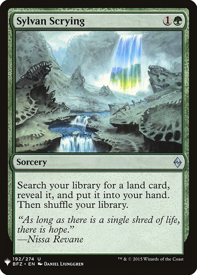 Sylvan Scrying [Mystery Booster] | North Game Den