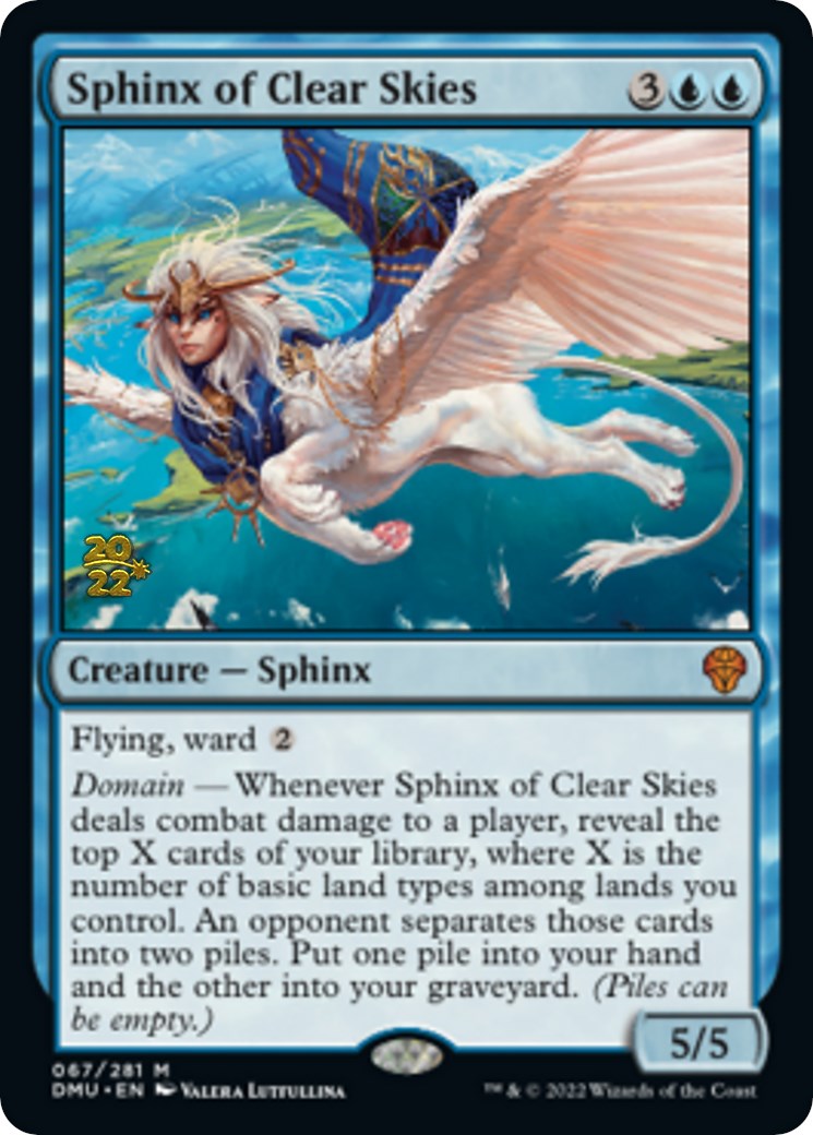 Sphinx of Clear Skies [Dominaria United Prerelease Promos] | North Game Den