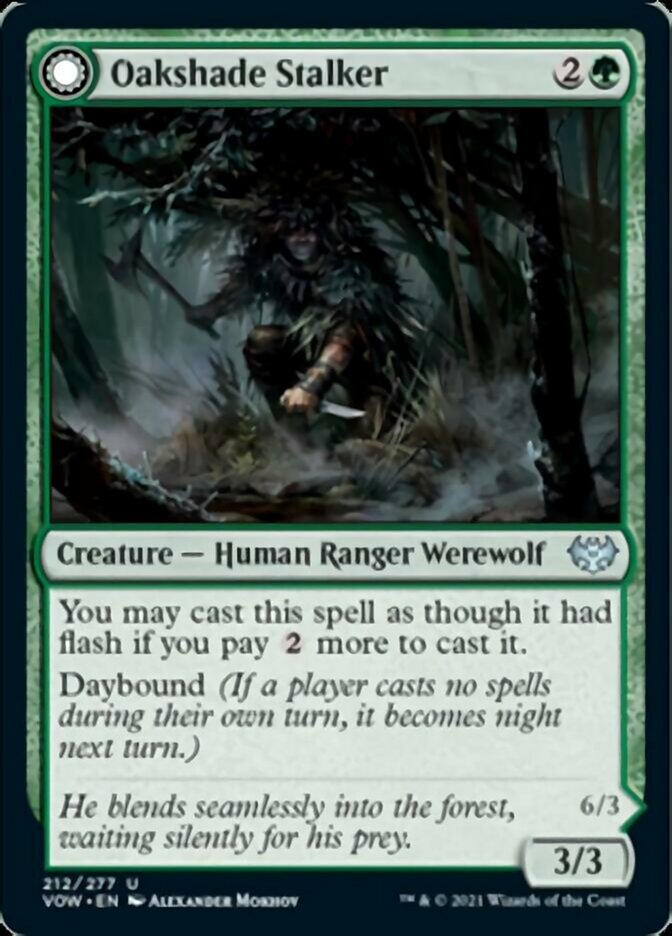 Oakshade Stalker // Moonlit Ambusher [Innistrad: Crimson Vow] | North Game Den