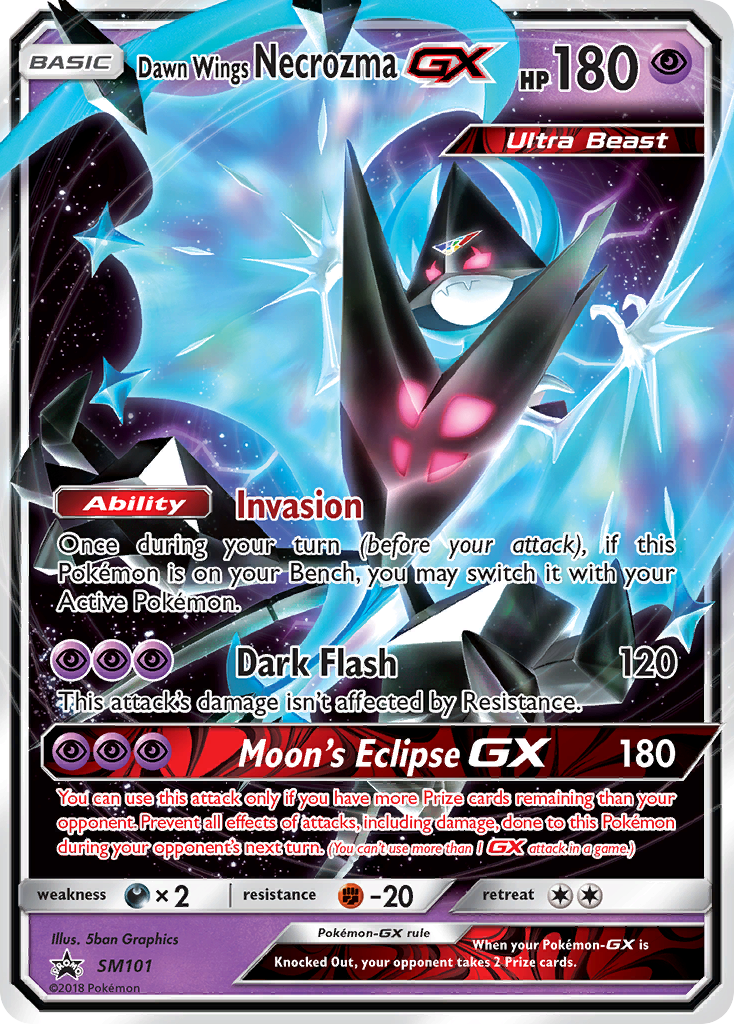 Dawn Wings Necrozma GX (SM101) [Sun & Moon: Black Star Promos] | North Game Den