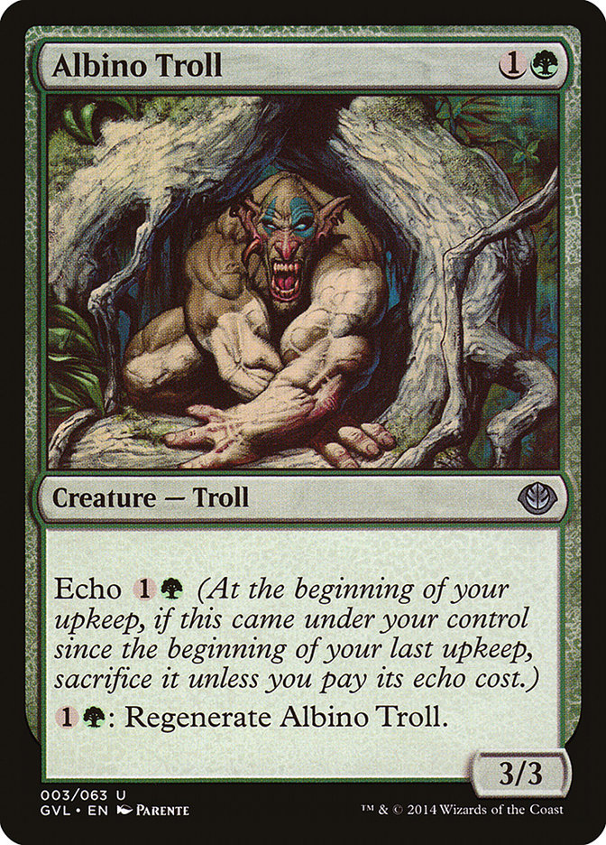 Albino Troll (Garruk vs. Liliana) [Duel Decks Anthology] | North Game Den