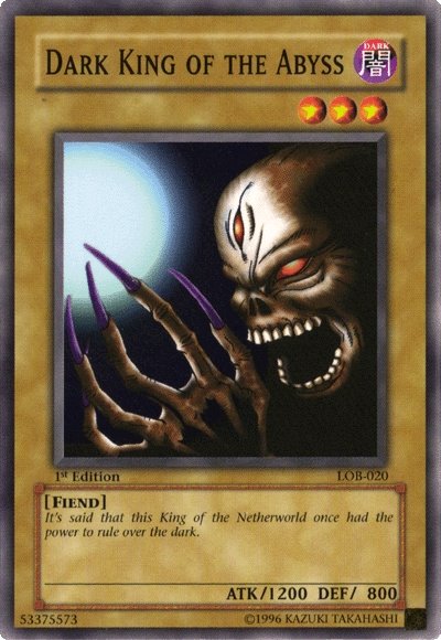 Dark King of the Abyss [LOB-020] Common | North Game Den