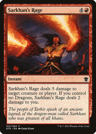 Sarkhan's Rage [Dragons of Tarkir] | North Game Den