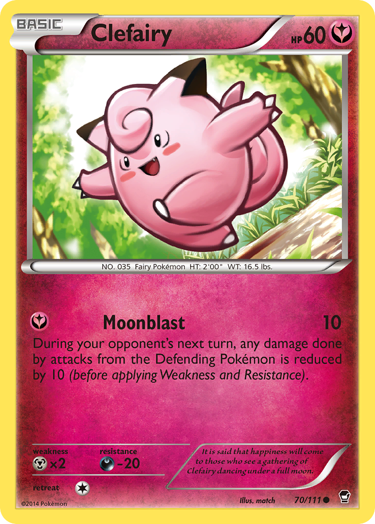 Clefairy (70/111) [XY: Furious Fists] | North Game Den