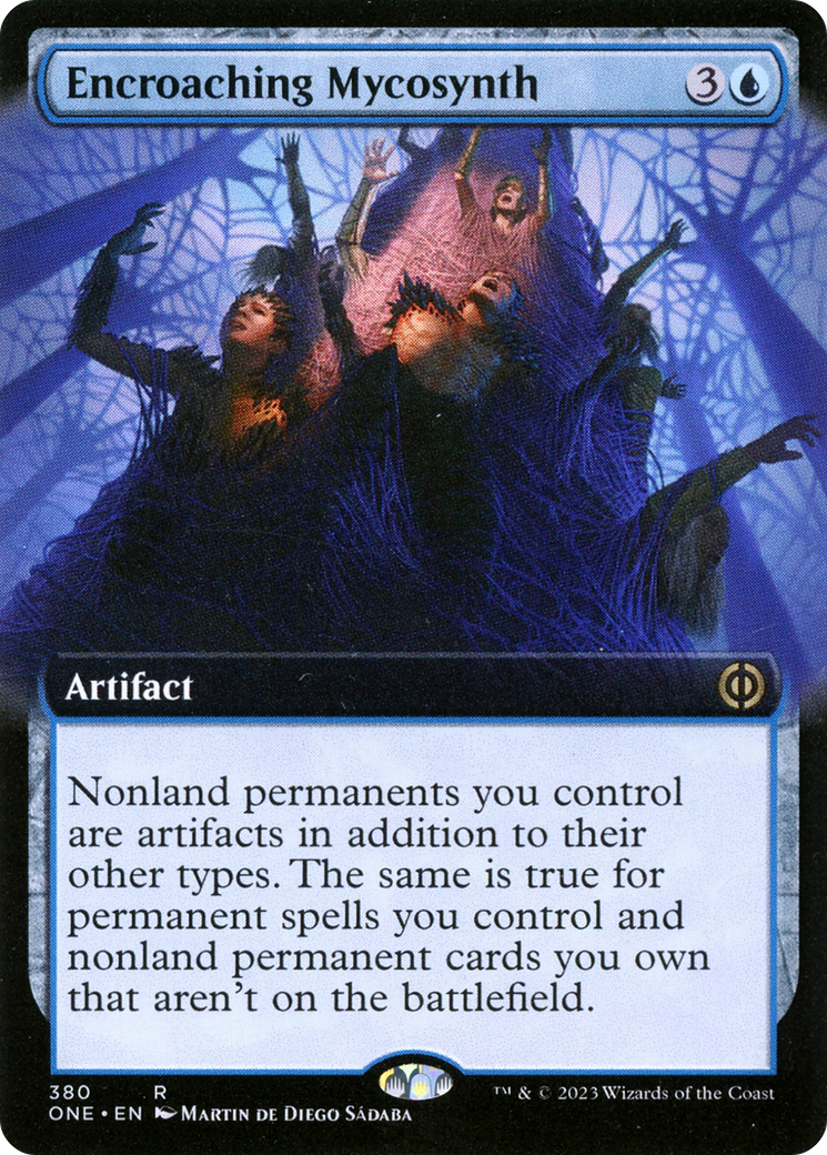 Encroaching Mycosynth (Extended Art) [Phyrexia: All Will Be One] | North Game Den