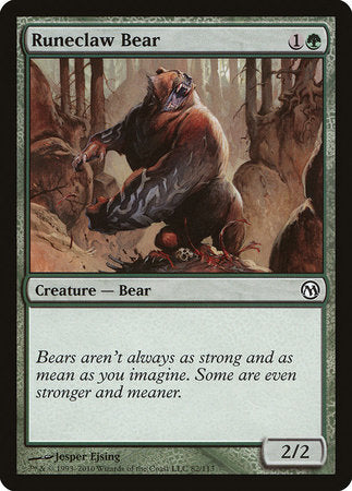 Runeclaw Bear [Duels of the Planeswalkers] | North Game Den