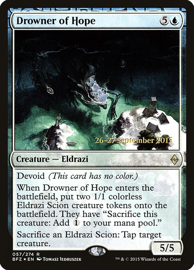 Drowner of Hope  [Battle for Zendikar Prerelease Promos] | North Game Den