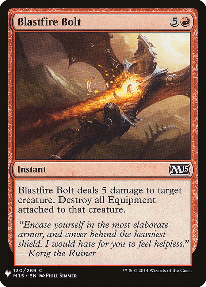 Blastfire Bolt [Mystery Booster] | North Game Den