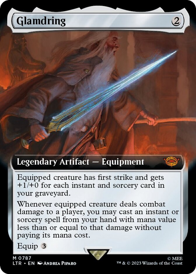 Glamdring (Extended Art) (Surge Foil) [The Lord of the Rings: Tales of Middle-Earth] | North Game Den