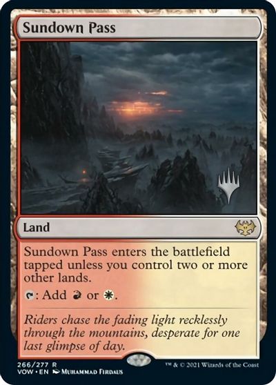 Sundown Pass (Promo Pack) [Innistrad: Crimson Vow Promos] | North Game Den