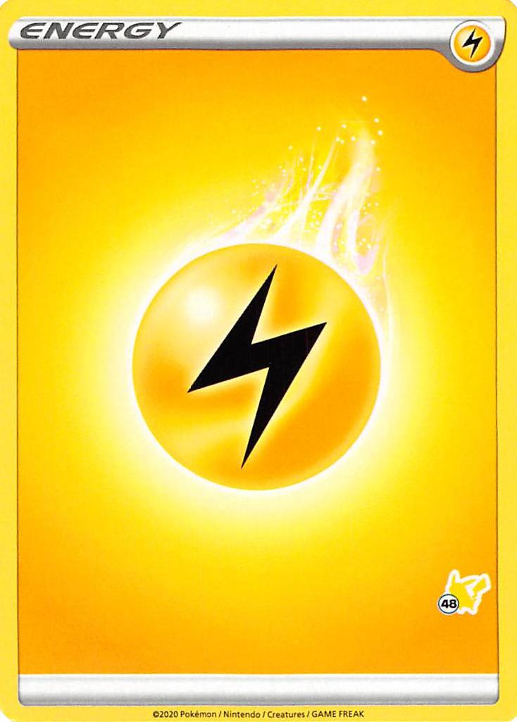 Lightning Energy (Pikachu Stamp #48) [Battle Academy 2022] | North Game Den