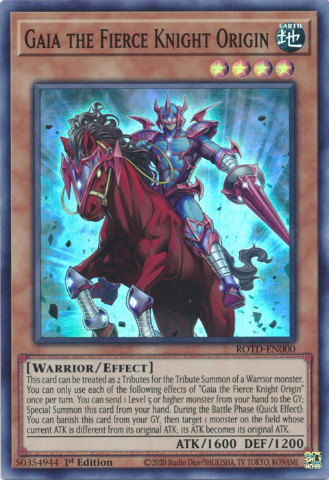 Gaia the Fierce Knight Origin [ROTD-EN000] Super Rare | North Game Den