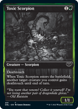Toxic Scorpion [Innistrad: Double Feature] | North Game Den