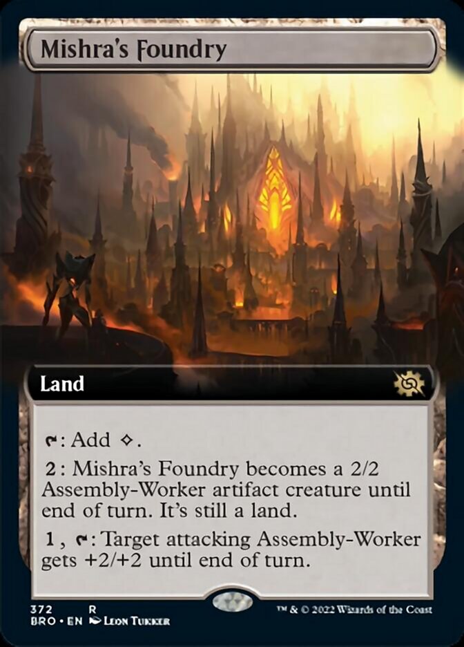 Mishra's Foundry (Extended Art) [The Brothers' War] | North Game Den