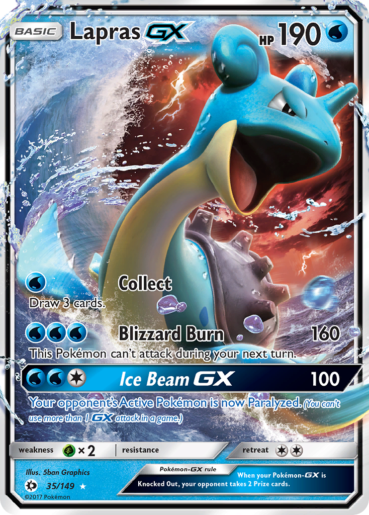 Lapras GX (35/149) [Sun & Moon: Base Set] | North Game Den