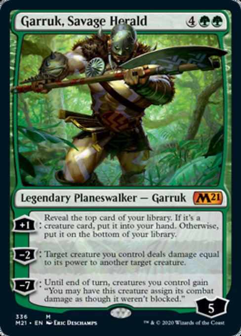 Garruk, Savage Herald [Core Set 2021] | North Game Den