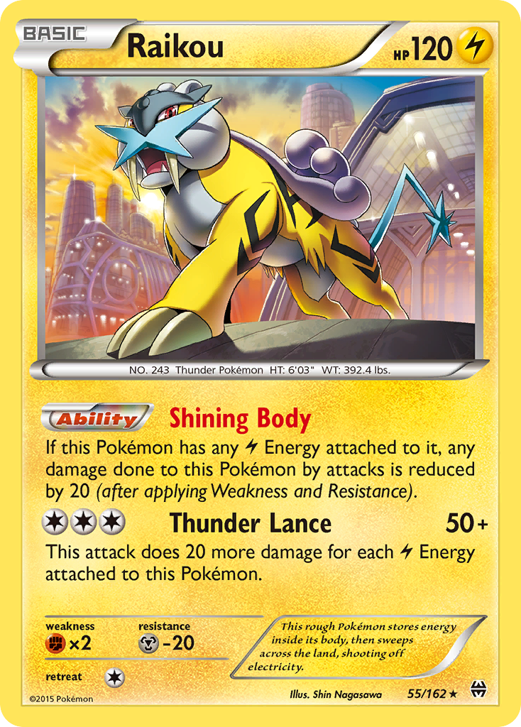 Raikou (55/162) [XY: BREAKthrough] | North Game Den