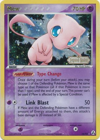 Mew (10/92) (Stamped) [EX: Legend Maker] | North Game Den