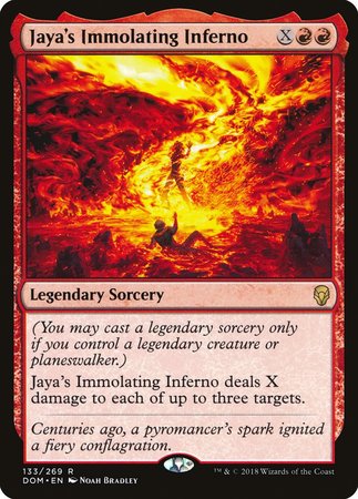 Jaya's Immolating Inferno [Dominaria] | North Game Den