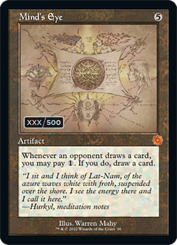 Mind's Eye (Retro Schematic) (Serial Numbered) [The Brothers' War Retro Artifacts] | North Game Den