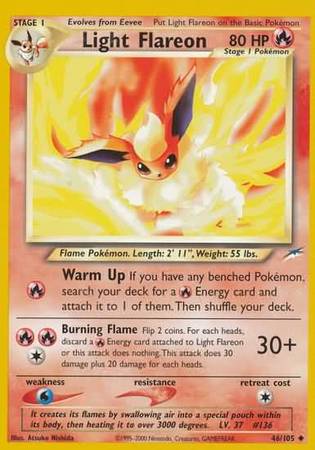 Light Flareon (46/105) [Neo Destiny Unlimited] | North Game Den