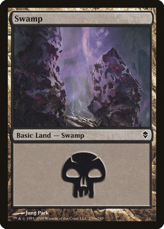 Swamp (239a) [Zendikar] | North Game Den