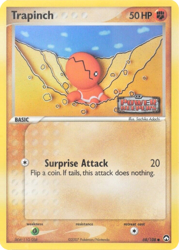 Trapinch (68/108) (Stamped) [EX: Power Keepers] | North Game Den