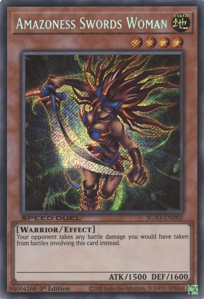 Amazoness Swords Woman [SGX3-END02] Secret Rare | North Game Den