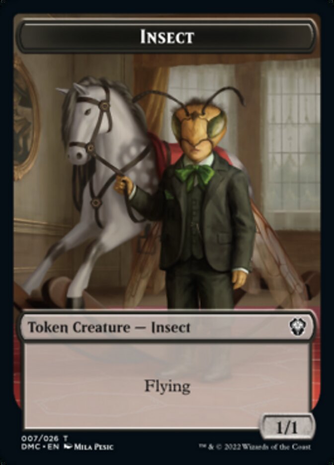 Phyrexian // Insect Double-sided Token [Dominaria United Tokens] | North Game Den