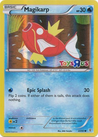 Magikarp (22/83) (Toys R Us Promo) [XY: Generations] | North Game Den
