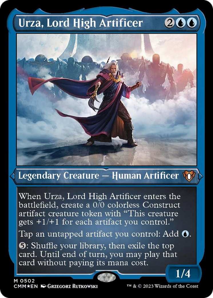 Urza, Lord High Artificer (Foil Etched) [Commander Masters] | North Game Den