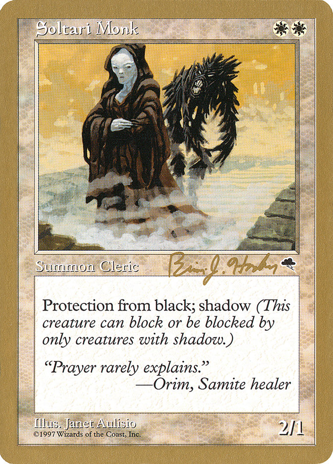 Soltari Monk (Brian Hacker) [World Championship Decks 1998] | North Game Den