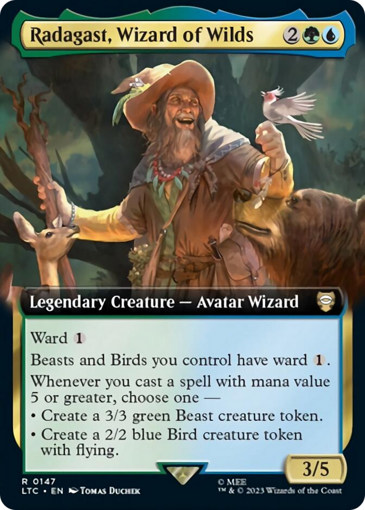 Radagast, Wizard of Wilds (Extended Art) [The Lord of the Rings: Tales of Middle-Earth Commander] | North Game Den