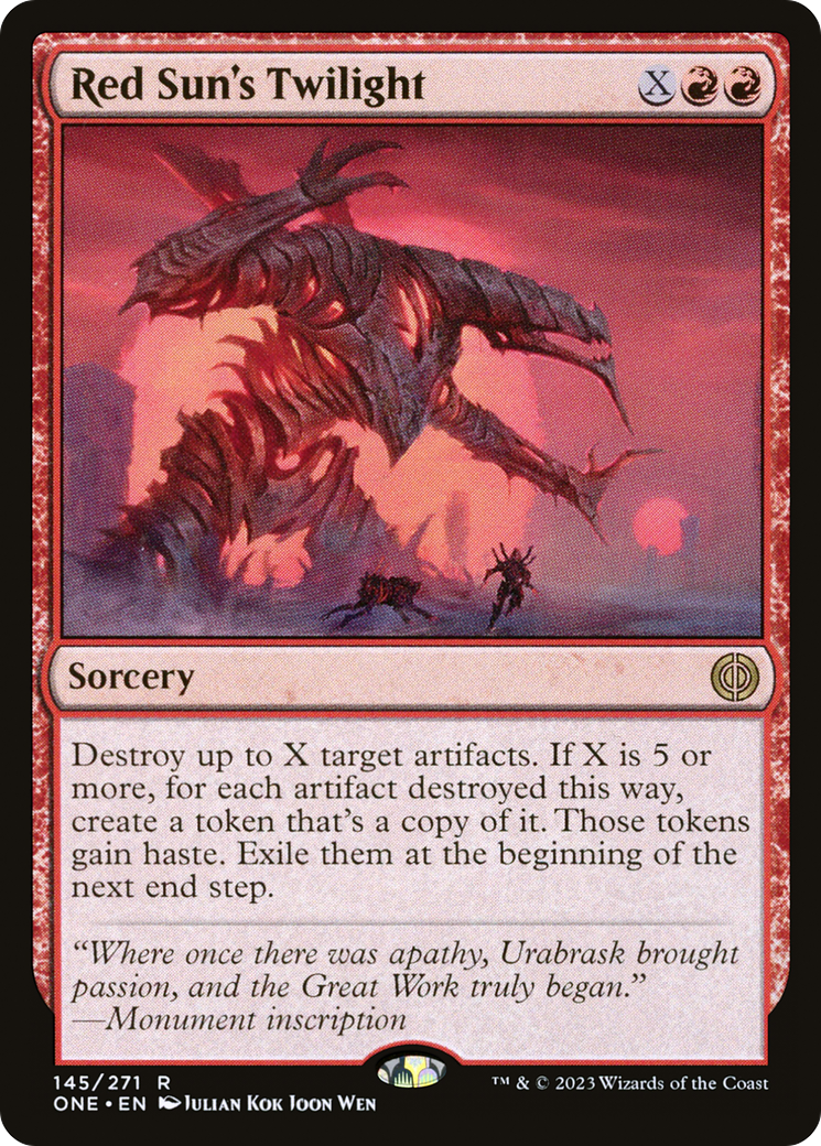 Red Sun's Twilight [Phyrexia: All Will Be One] | North Game Den