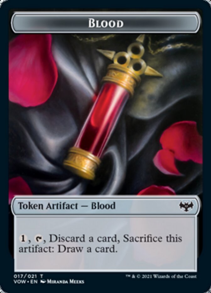 Blood // Spirit (003) Double-sided Token [Innistrad: Crimson Vow Tokens] | North Game Den