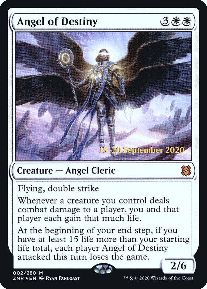 Angel of Destiny  [Zendikar Rising Prerelease Promos] | North Game Den