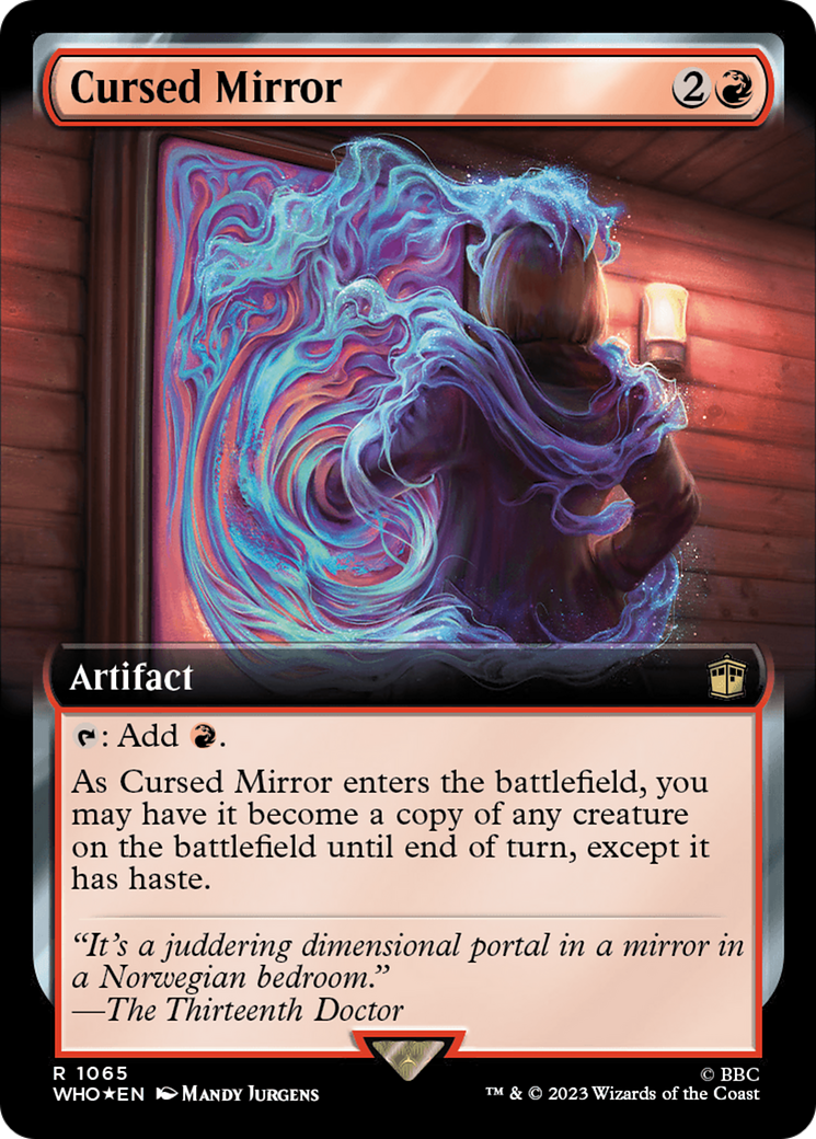 Cursed Mirror (Extended Art) (Surge Foil) [Doctor Who] | North Game Den