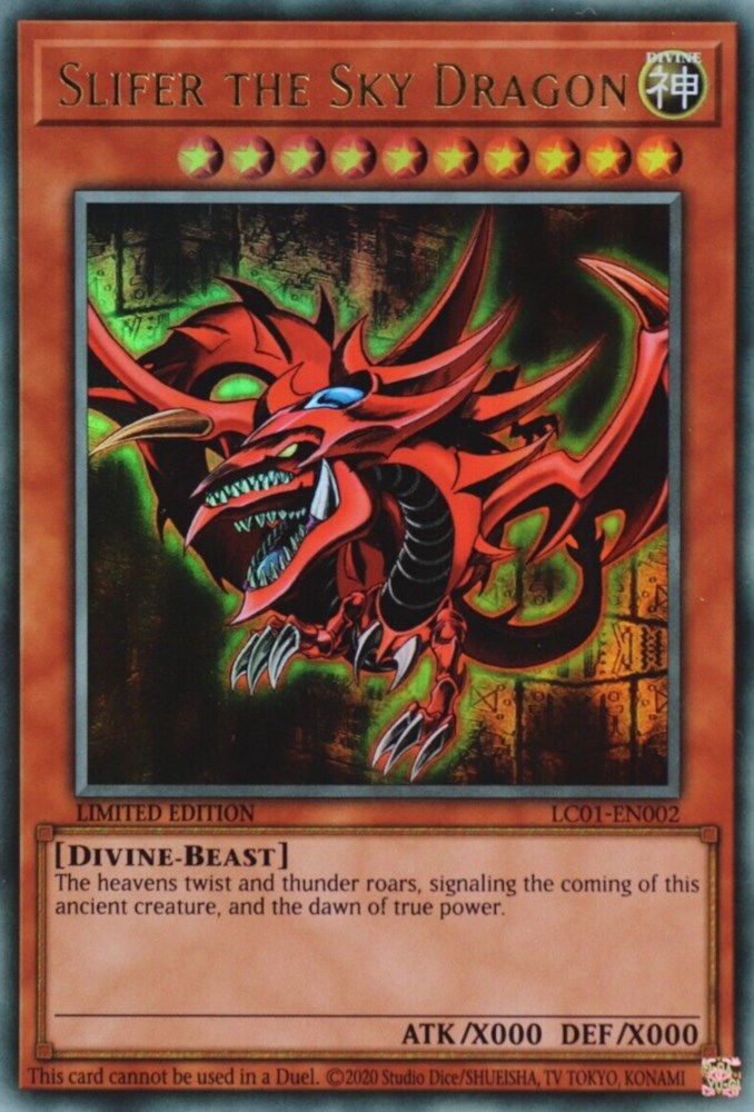 Slifer the Sky Dragon (25th Anniversary) [LC01-EN002] Ultra Rare | North Game Den