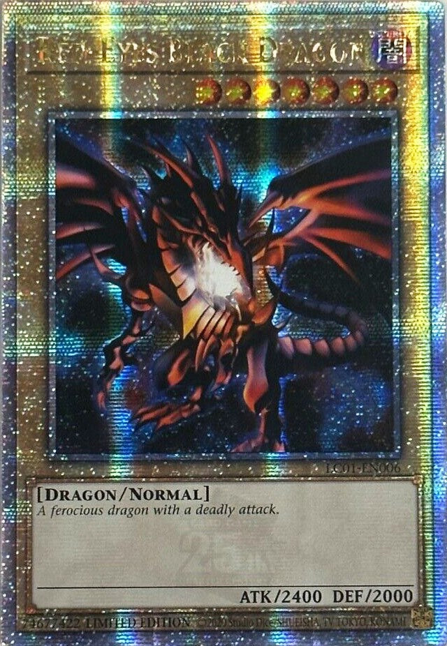 Red-Eyes Black Dragon (25th Anniversary) [LC01-EN006] Quarter Century Secret Rare | North Game Den