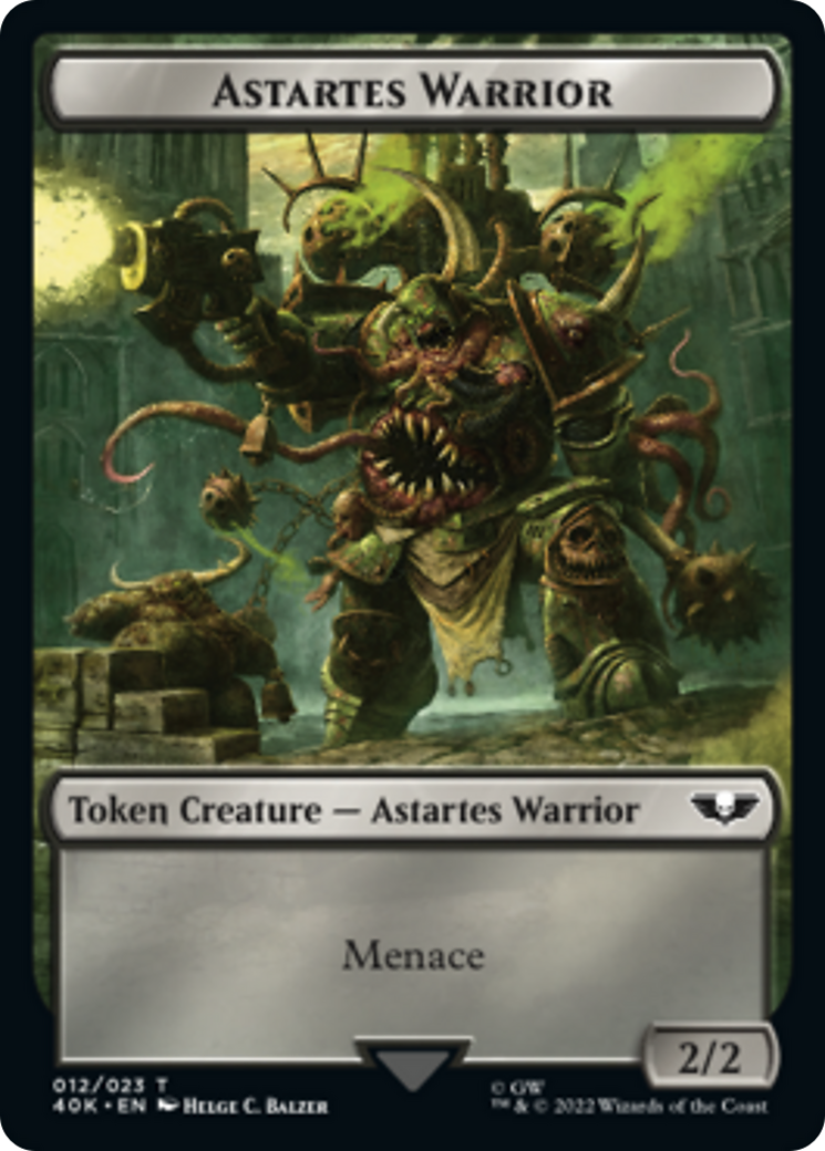 Astartes Warrior // Plaguebearer of Nurgle [Universes Beyond: Warhammer 40,000 Tokens] | North Game Den