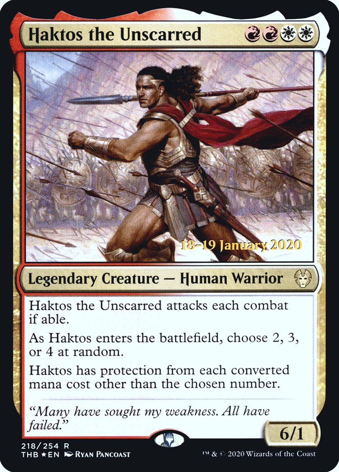 Haktos the Unscarred [Theros Beyond Death Prerelease Promos] | North Game Den